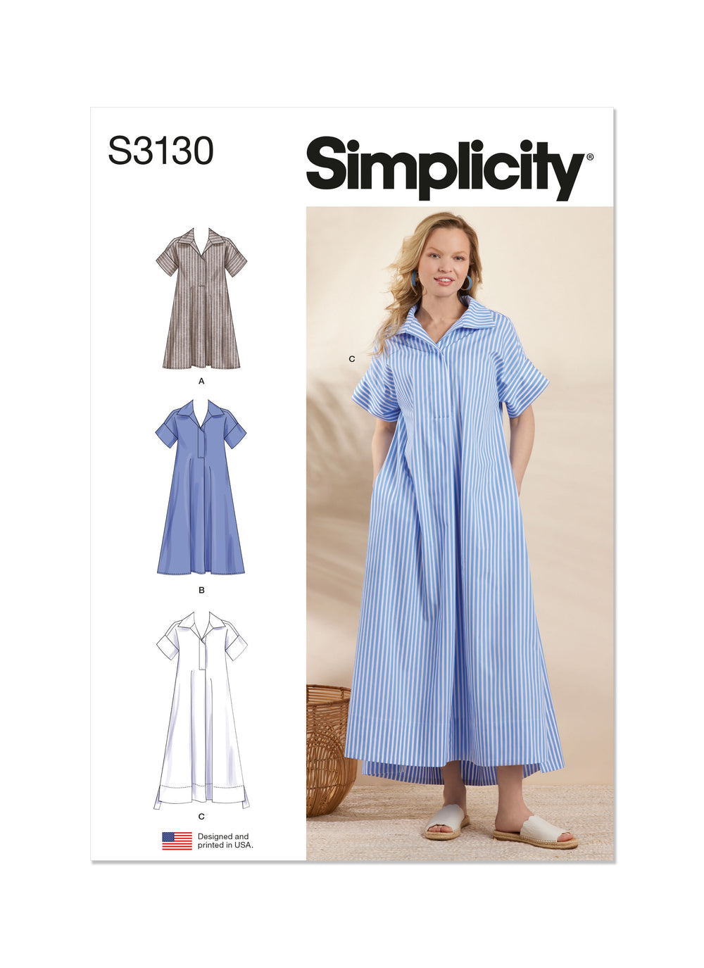 Simplicity Collared Dress S3130