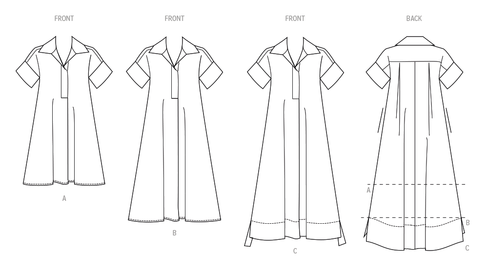 Simplicity Collared Dress S3130