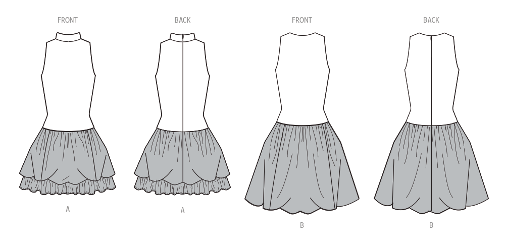 Simplicity Dress with Petite Lines S3132