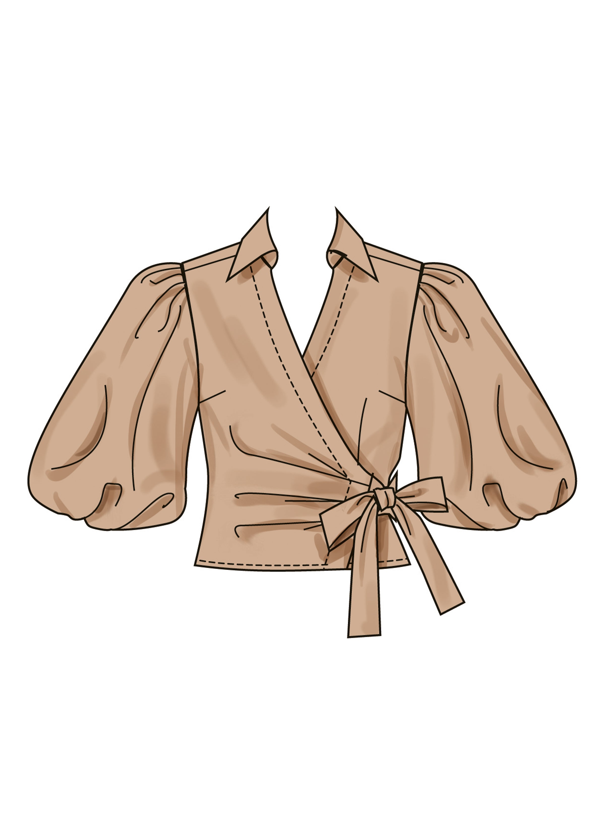Simplicity Wrap Top S3135
