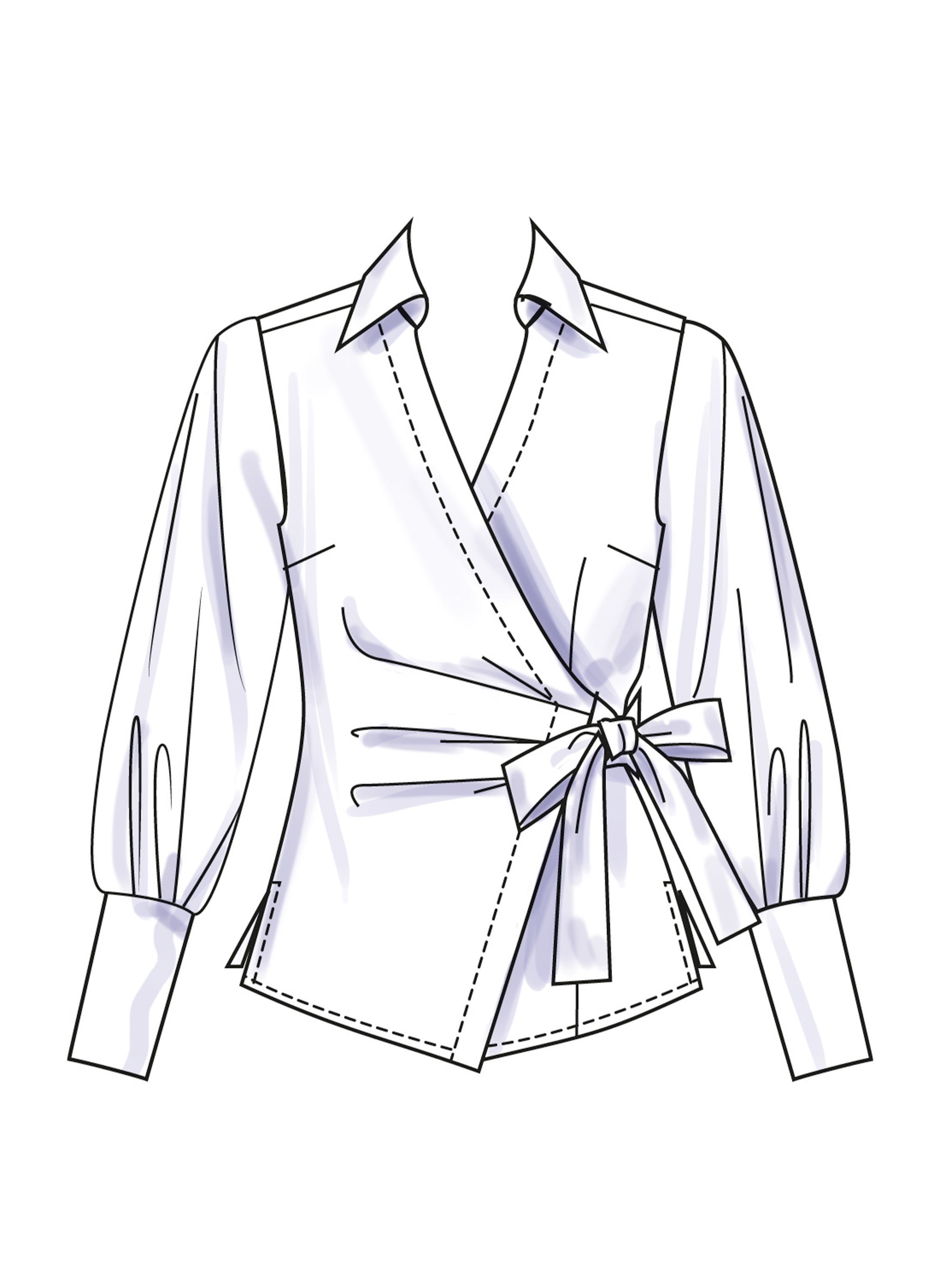 Simplicity Wrap Top S3135