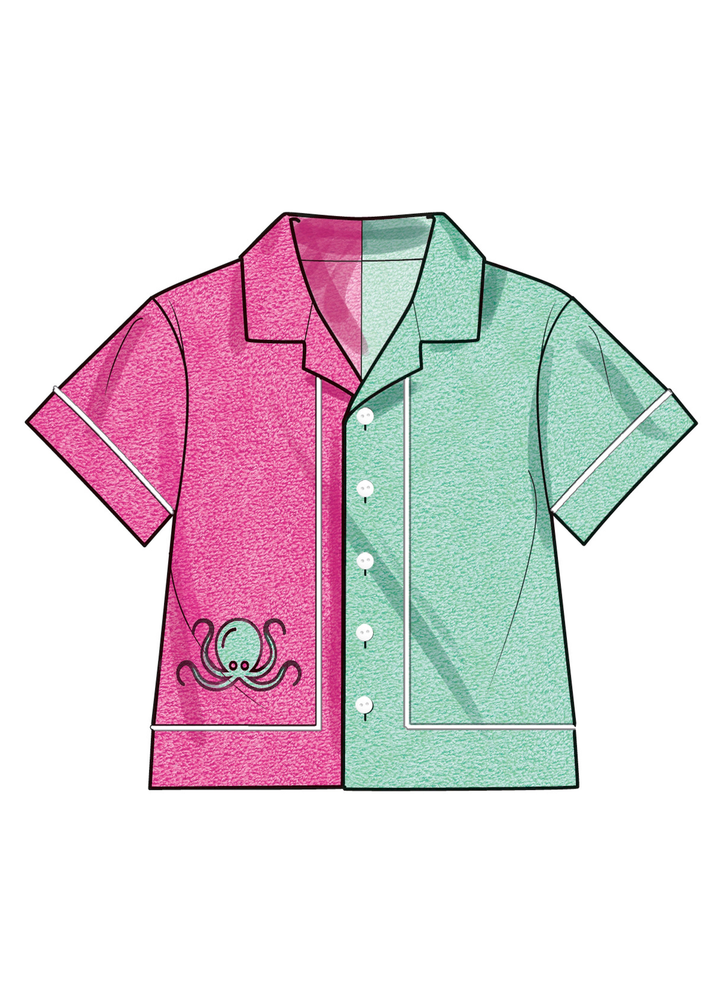 Simplicity Babies' Contrast Shirt and Shorts S3145
