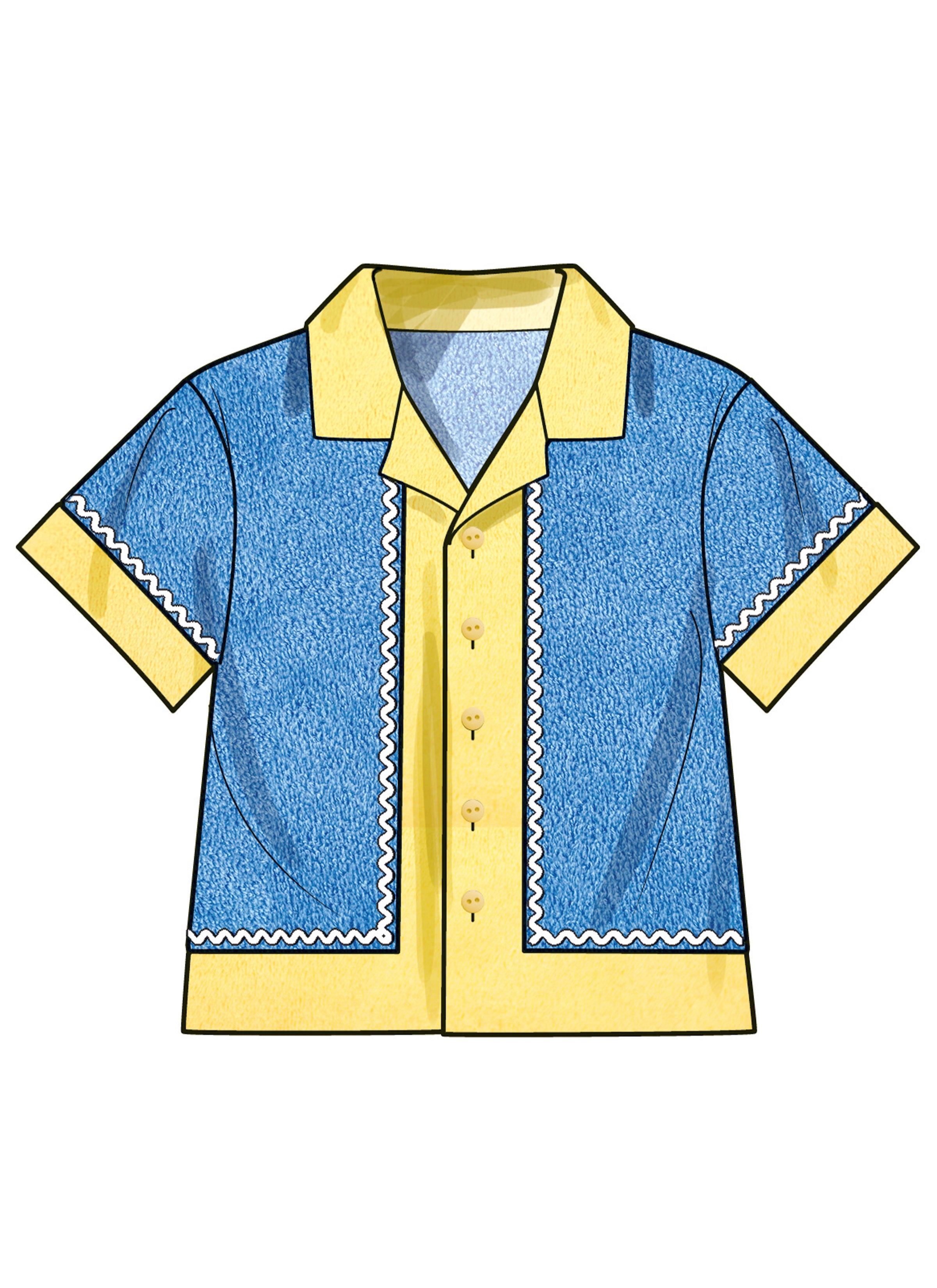 Simplicity Babies' Contrast Shirt and Shorts S3145