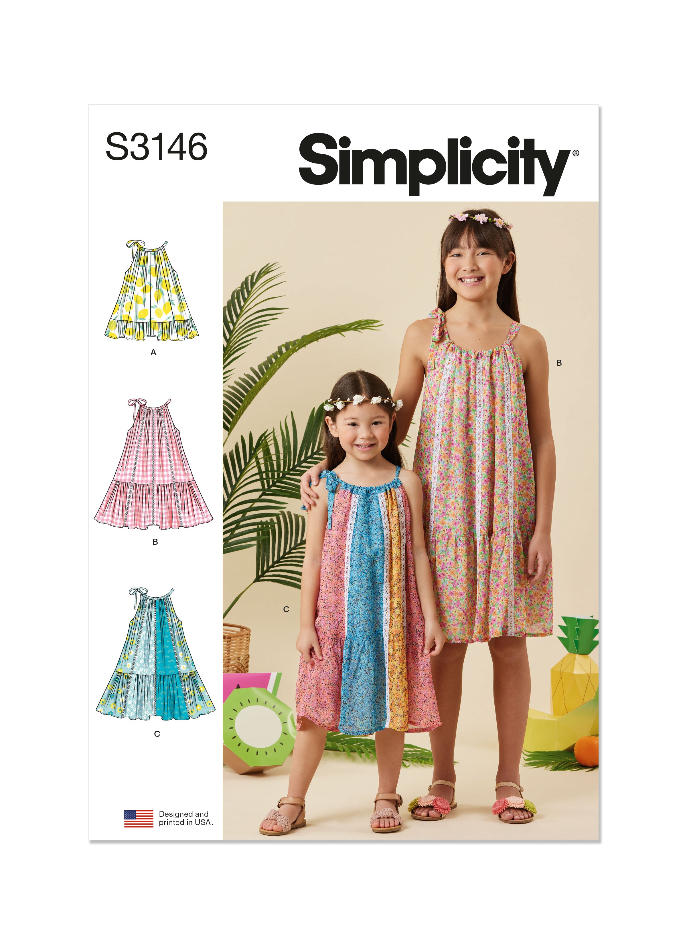 Simplicity Children's and Girls' Dresses S3146