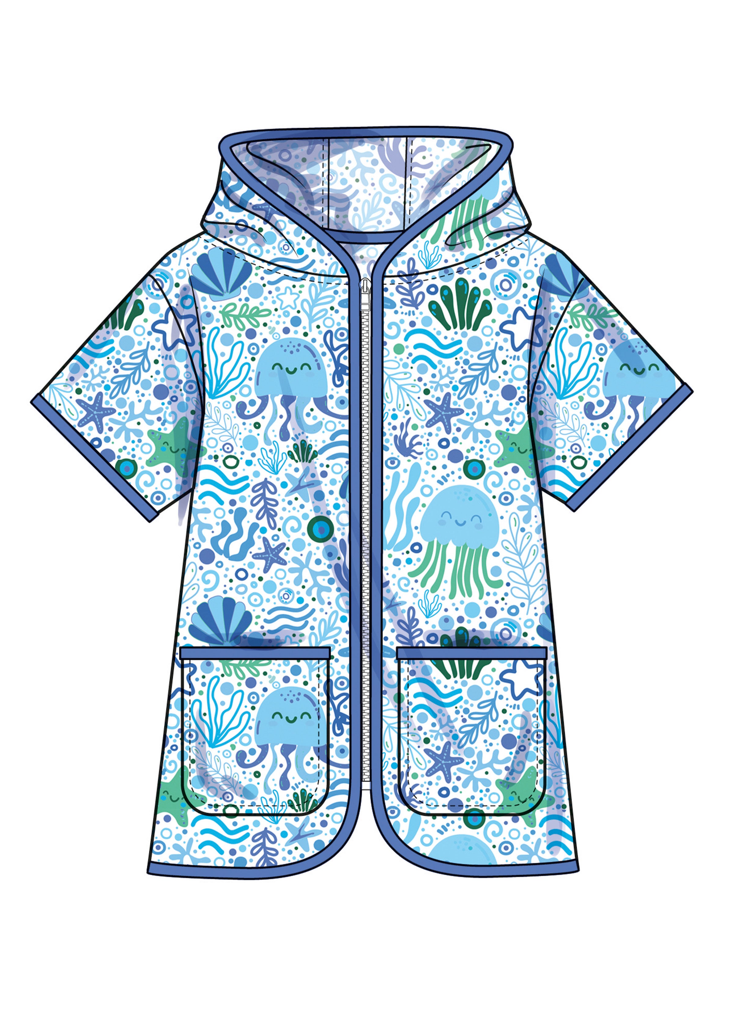 Simplicity Children's and Girls' Hooded Cover Up S3147