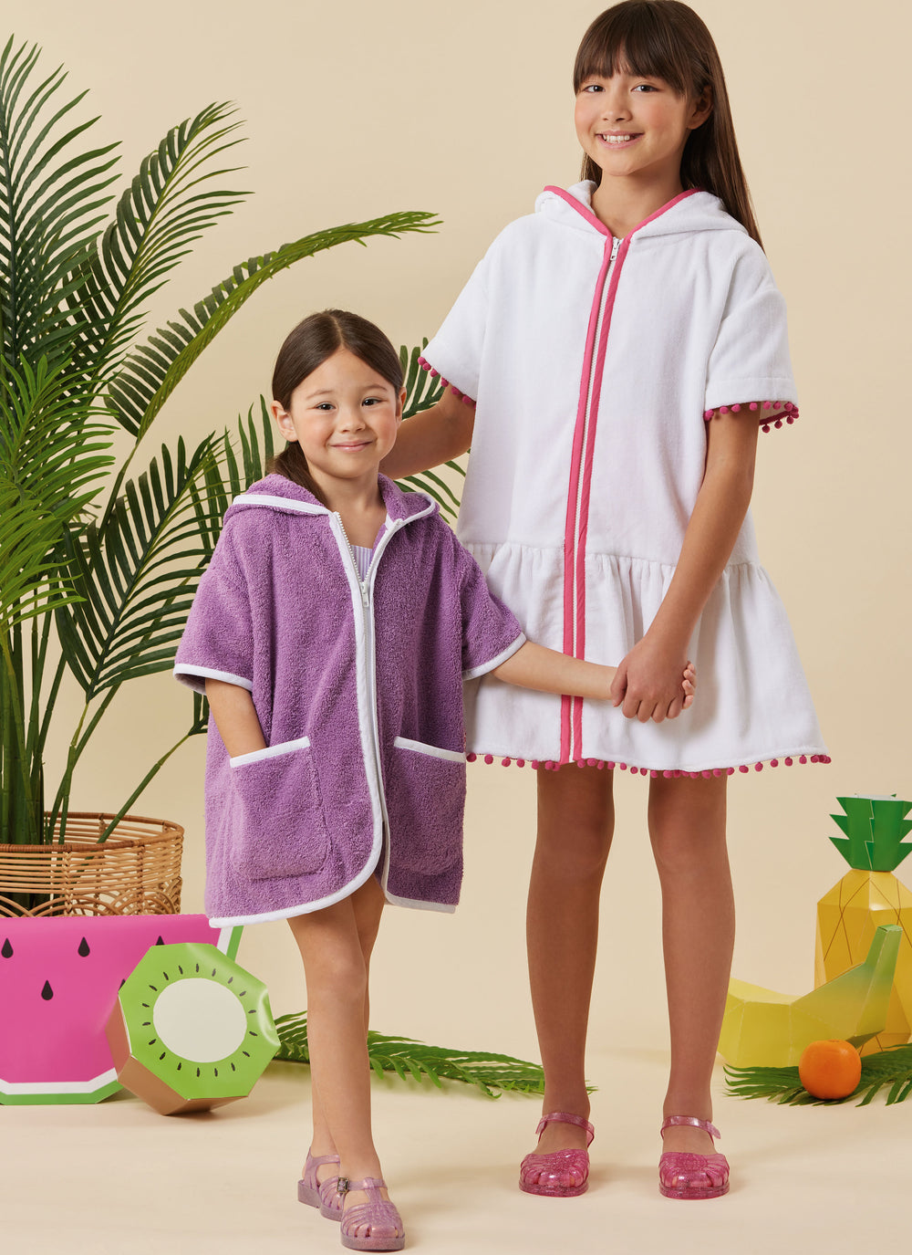 Simplicity Children's and Girls' Hooded Cover Up S3147