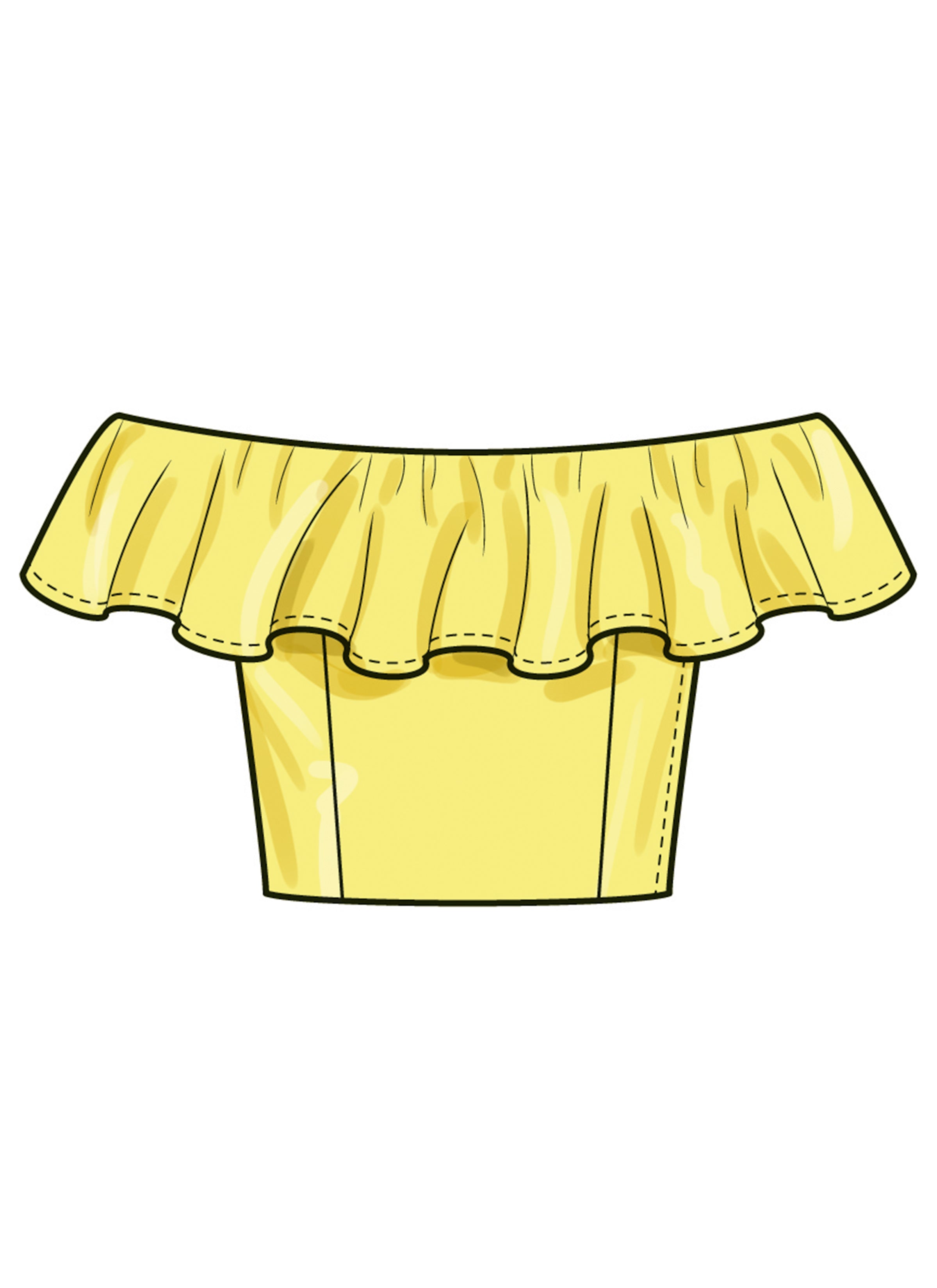 Simplicity Girls' Ruffle Top and Skirt S3148