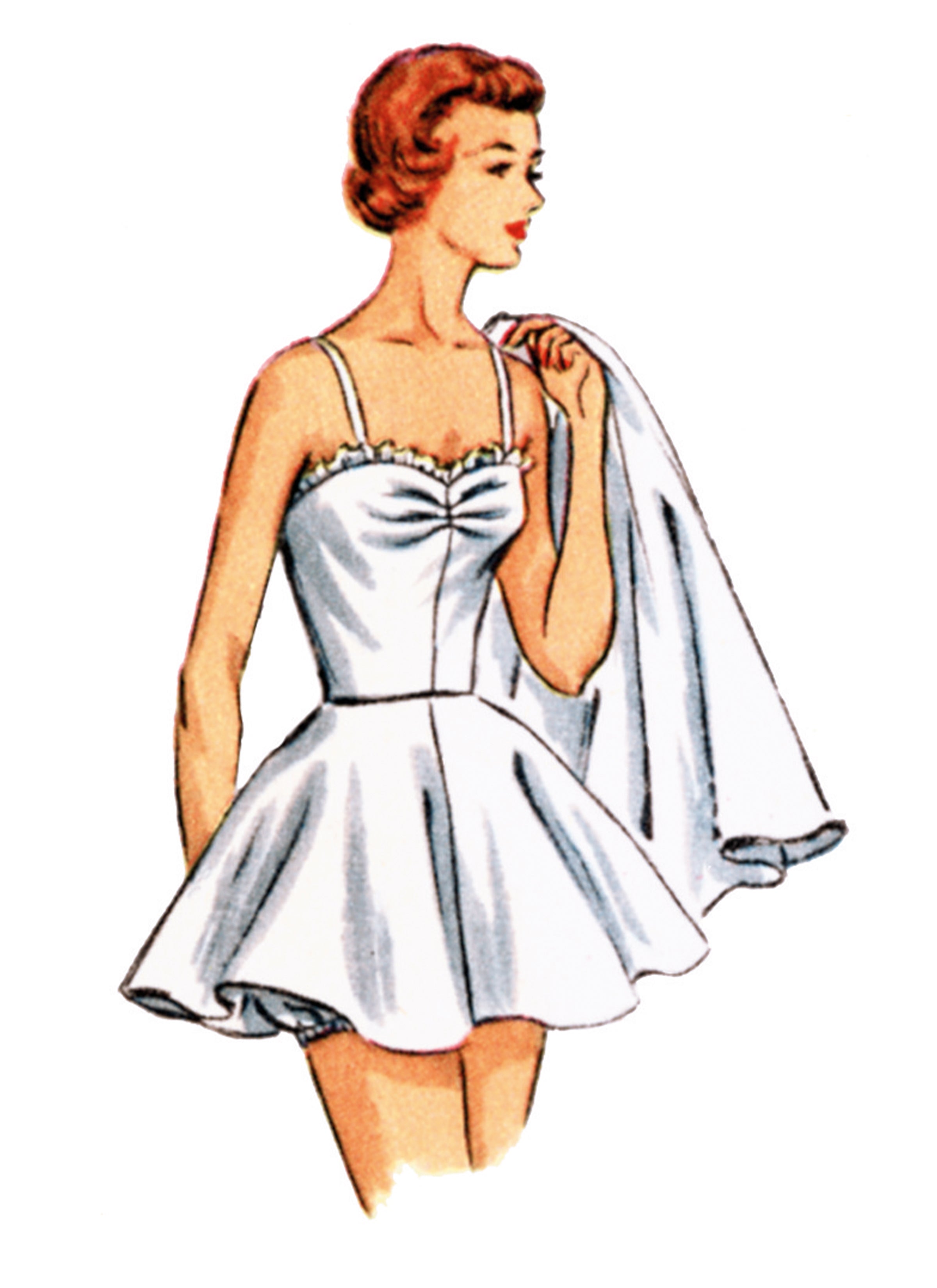 Simplicity One Piece Bathing Suit and Skirt S3151