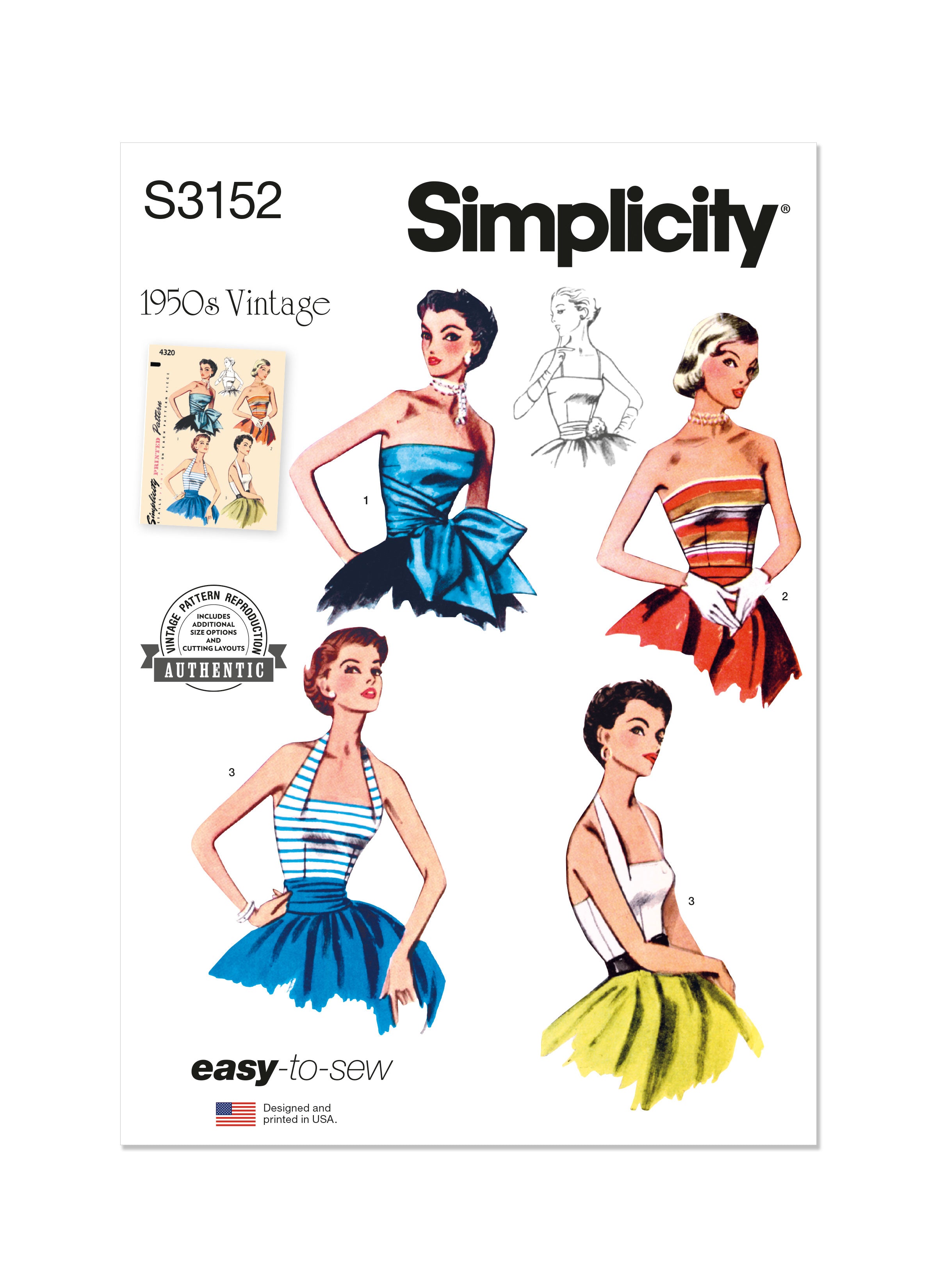 Simplicity Halter and Strapless Bodice S3152