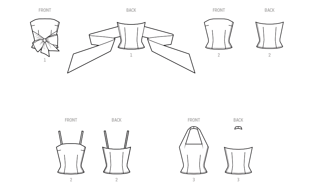 Simplicity Halter and Strapless Bodice S3152