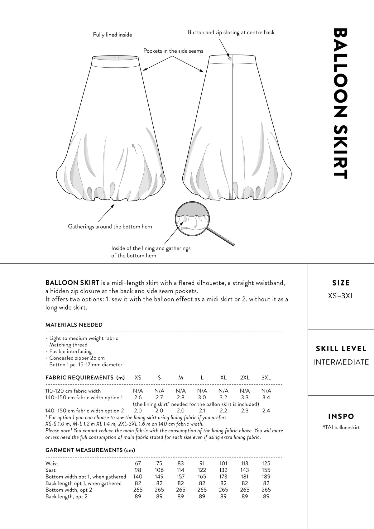 The Assembly Line Balloon Skirt – The Fold Line