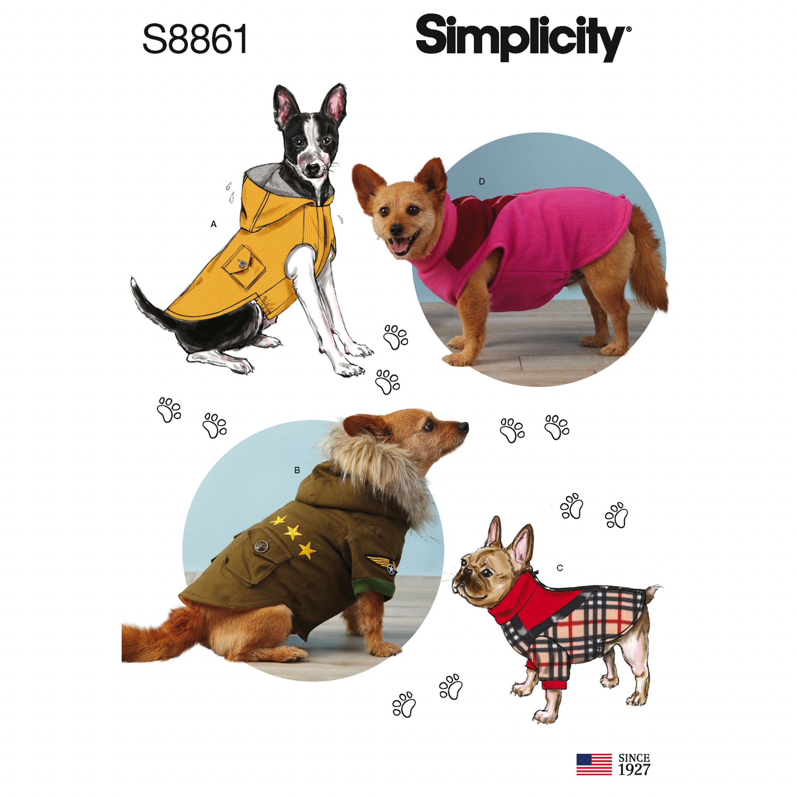 Simplicity Dog Coats S8861