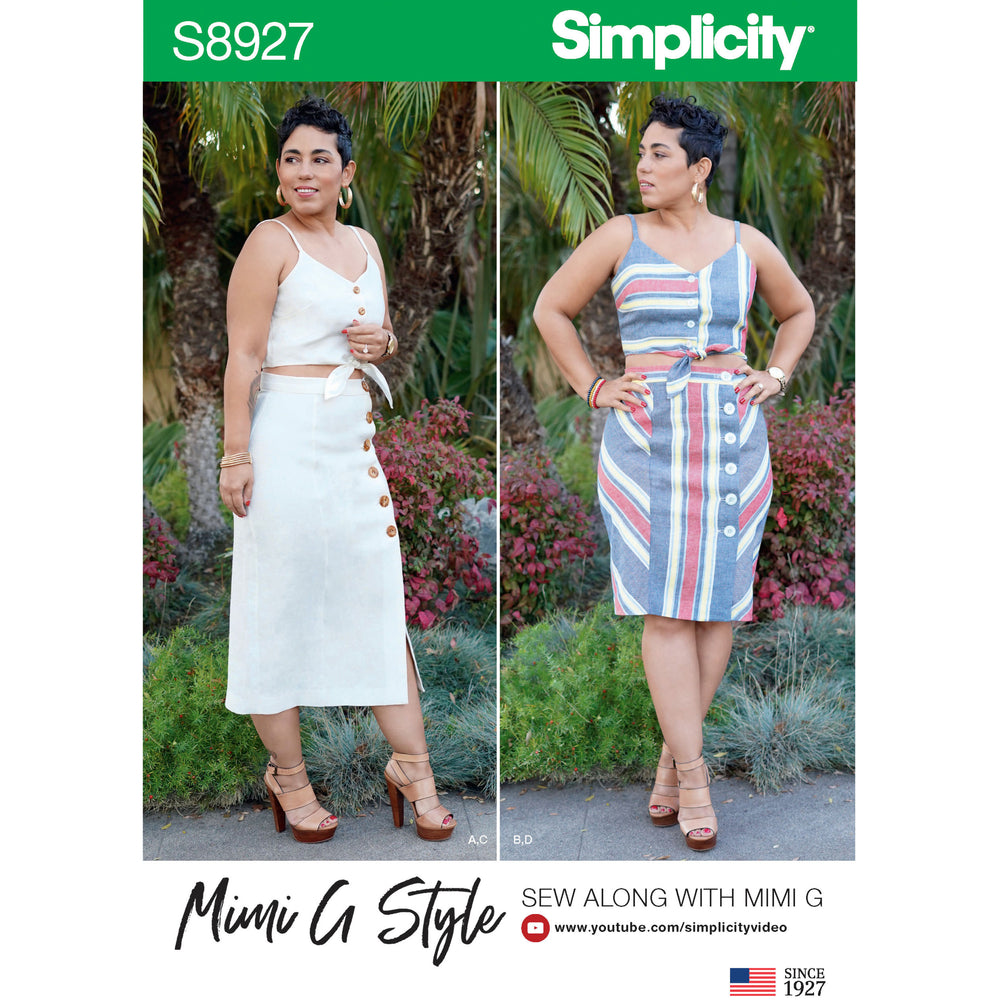 Simplicity Top and Skirt S8927