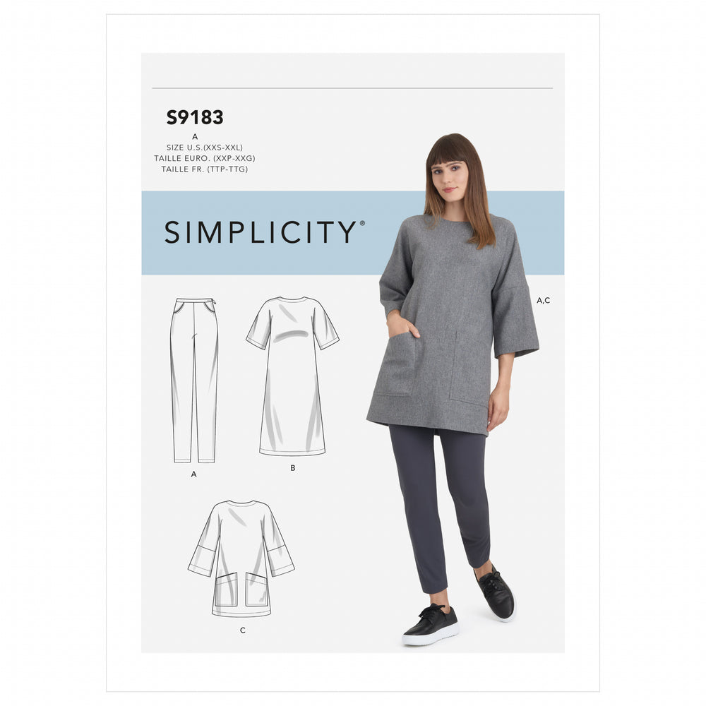 Simplicity Top, Dress and Leggings S9183