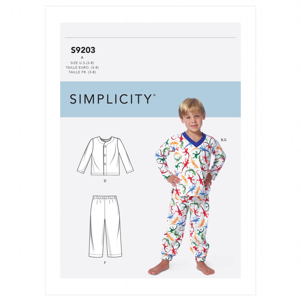 Simplicity Children's Nightwear S9203