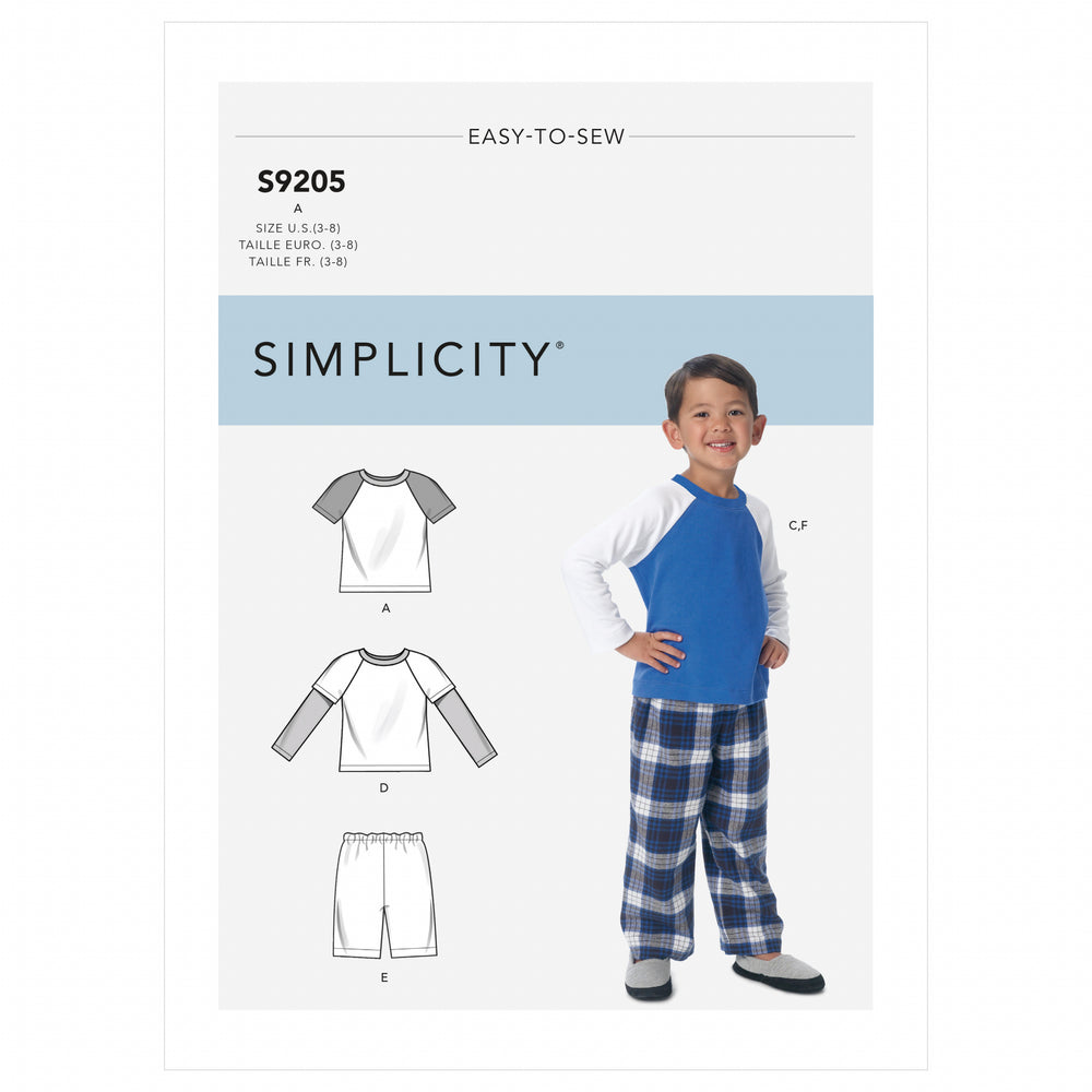 Simplicity Children's Nightwear S9205