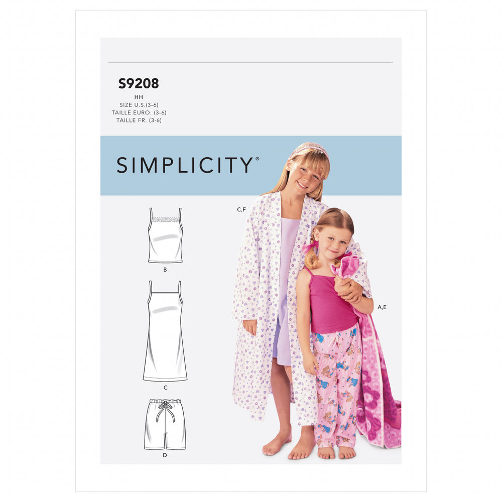 Simplicity Loungewear/Sleepwear S9208