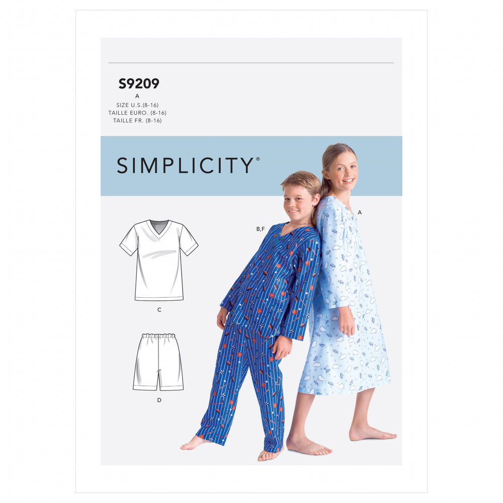Simplicity Sleepwear/Loungewear S9209