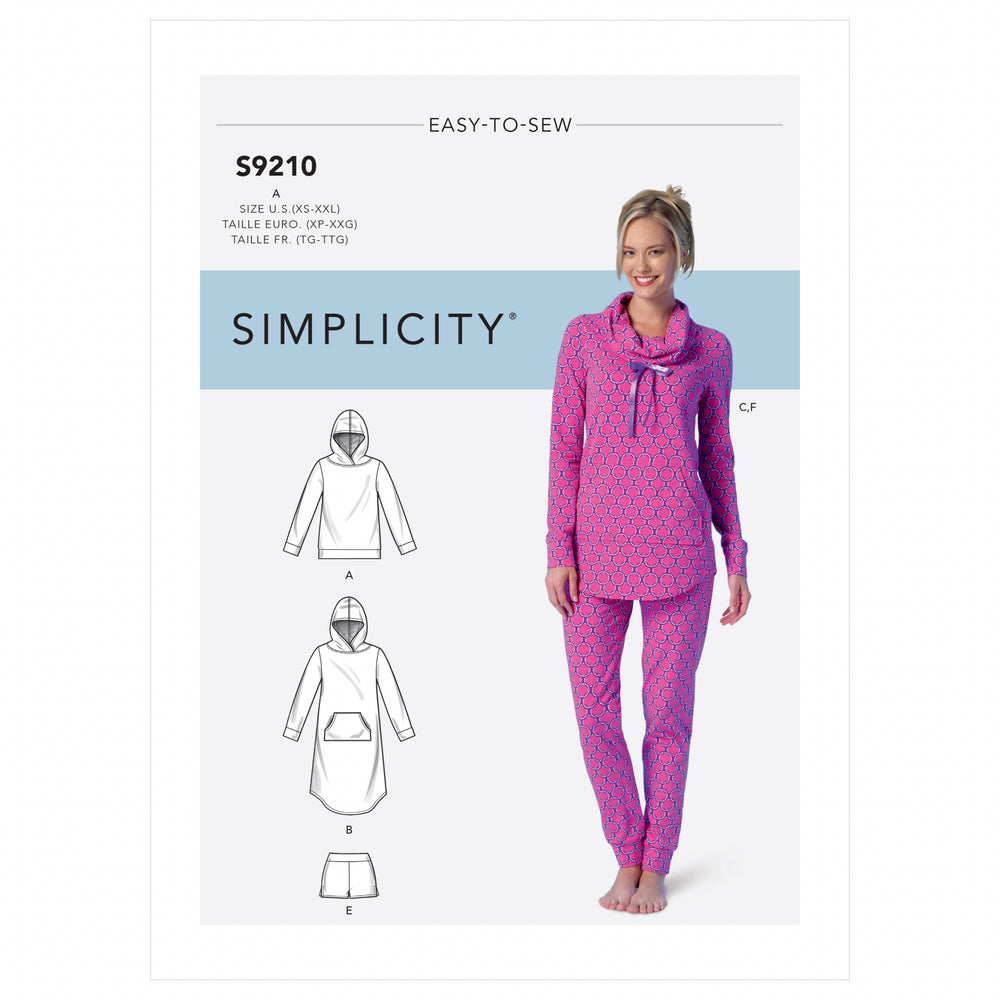 Simplicity Loungewear and Slippers S9210