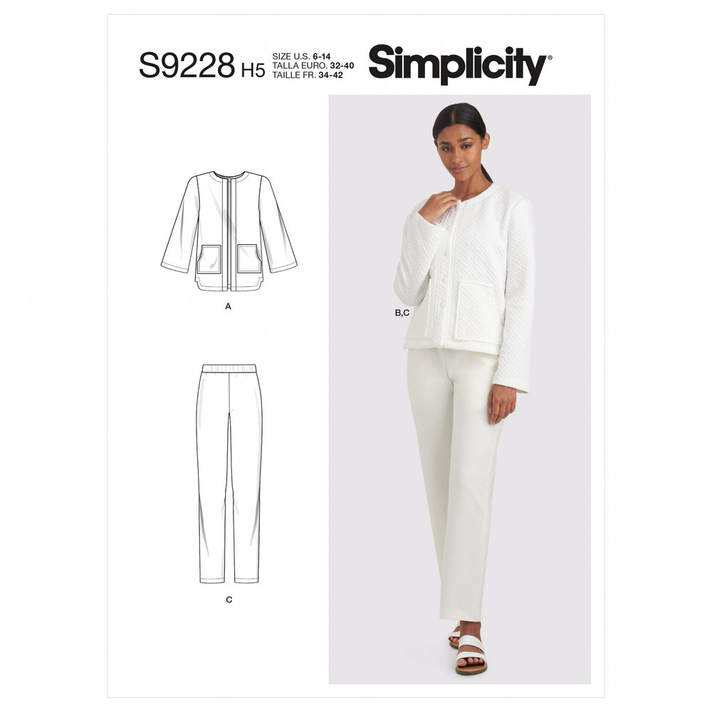 Simplicity Jacket and Trousers S9228