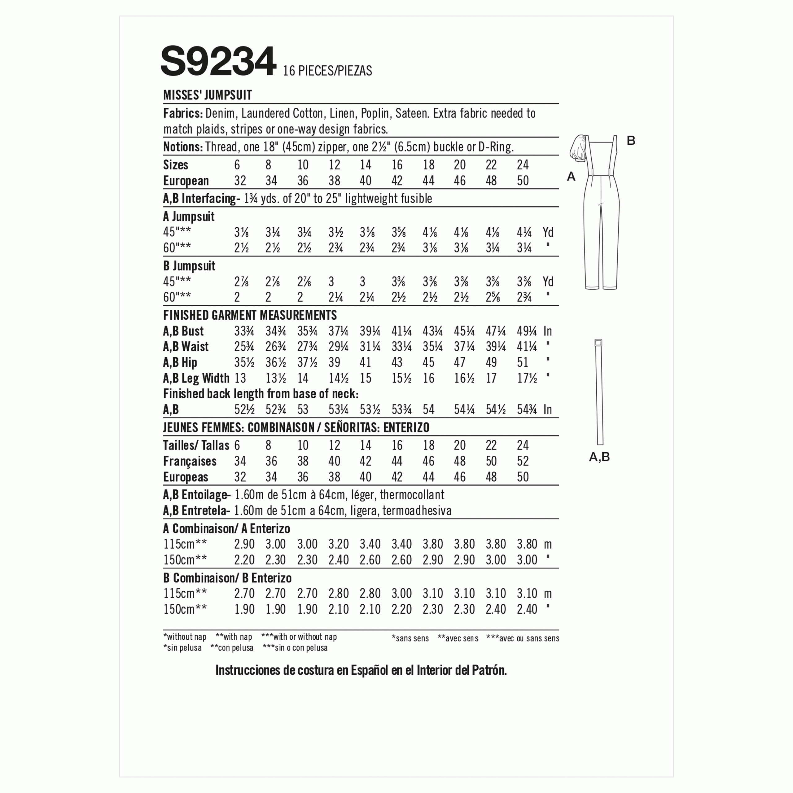 Simplicity Jumpsuit S9234