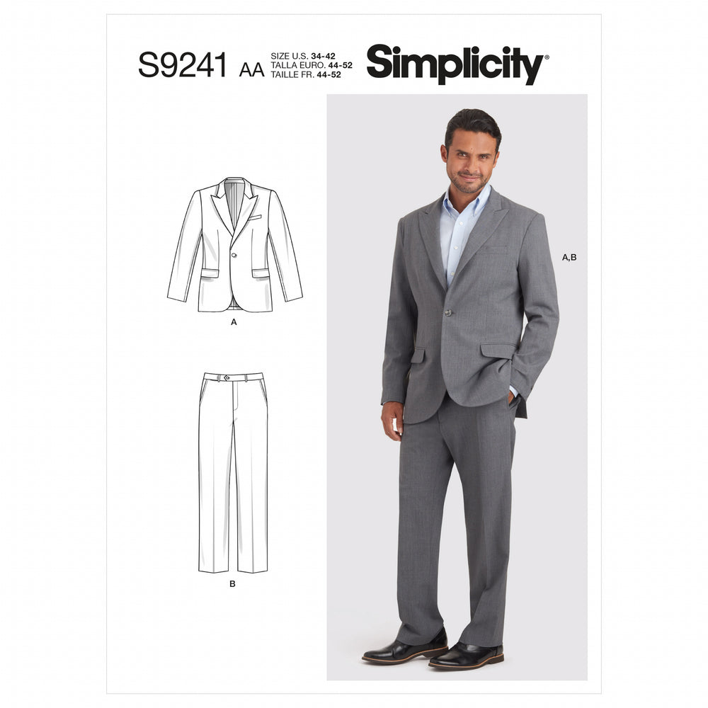 Simplicity Men's Suit S9241