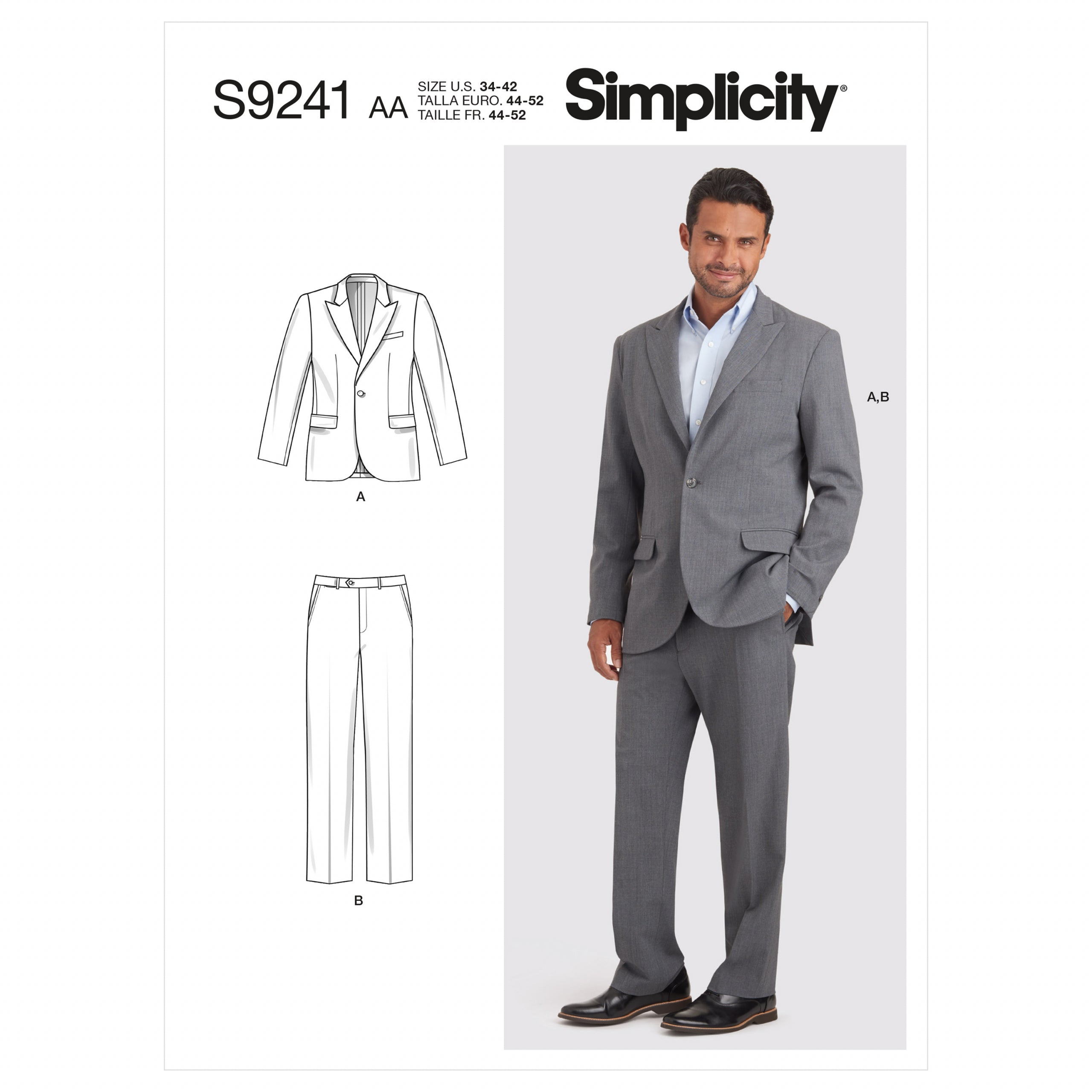 Simplicity Men's Suit S9241