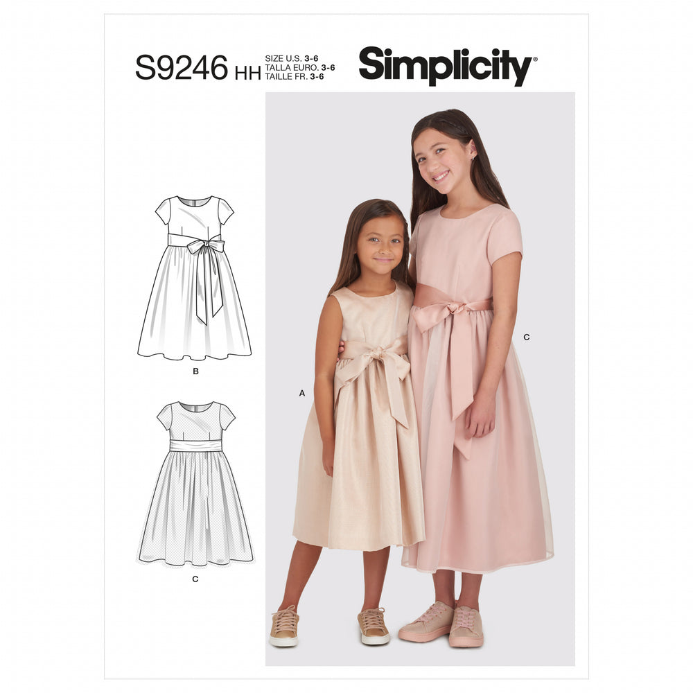 Simplicity Child/Teen Dresses S9246