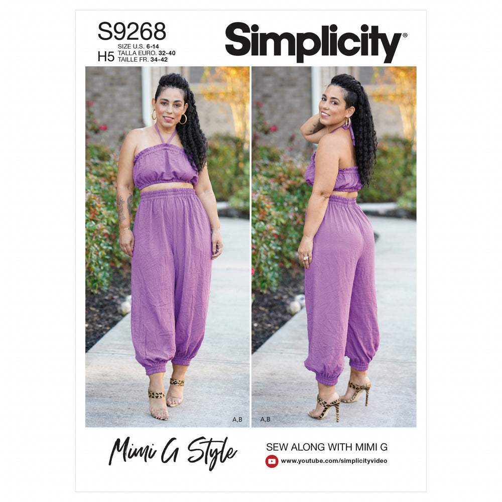 Simplicity Bra Top and Trousers S9268