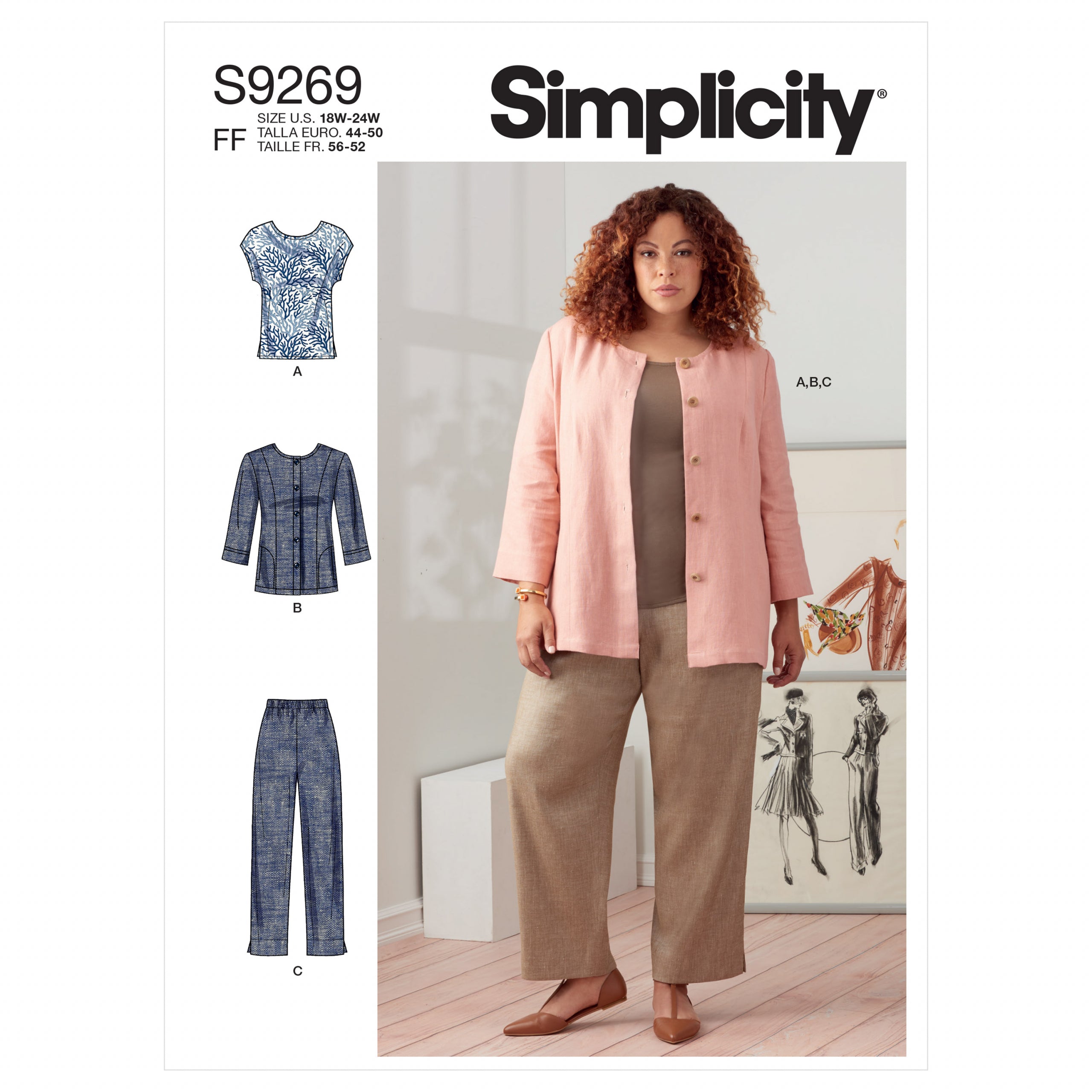 Simplicity Jacket, Top and Trousers S9269