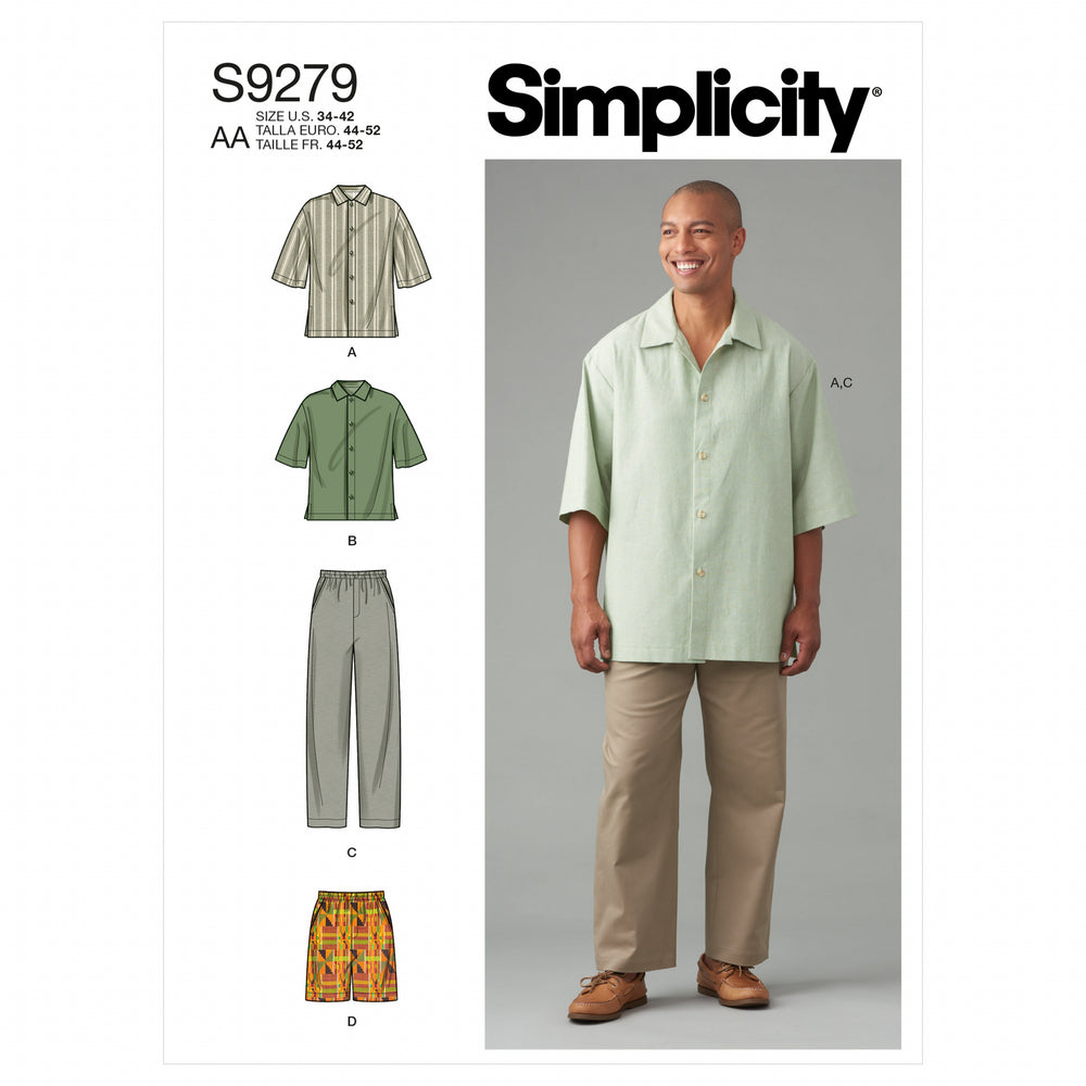 Simplicity Shirt, Trousers and Shorts S9279