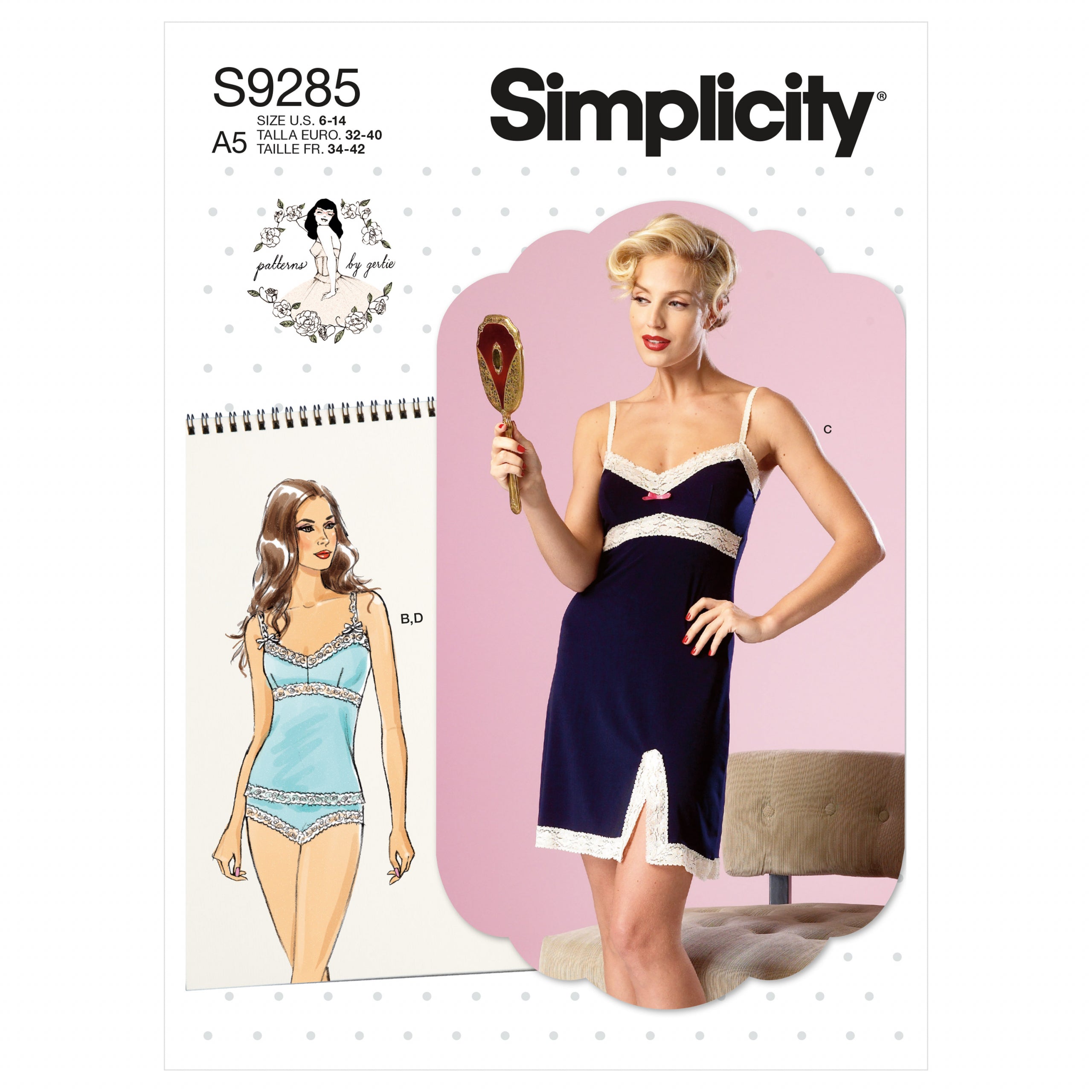Simplicity Camisoles, Slip and Panties S9285