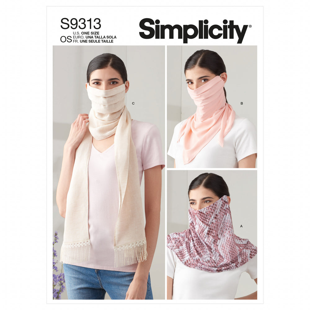 Simplicity Fashion Face Covers S9313