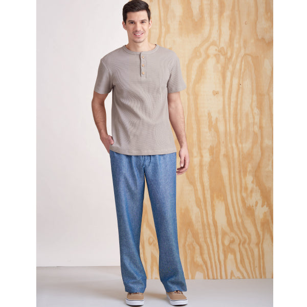 Simplicity Men's Tops and Trousers S9315