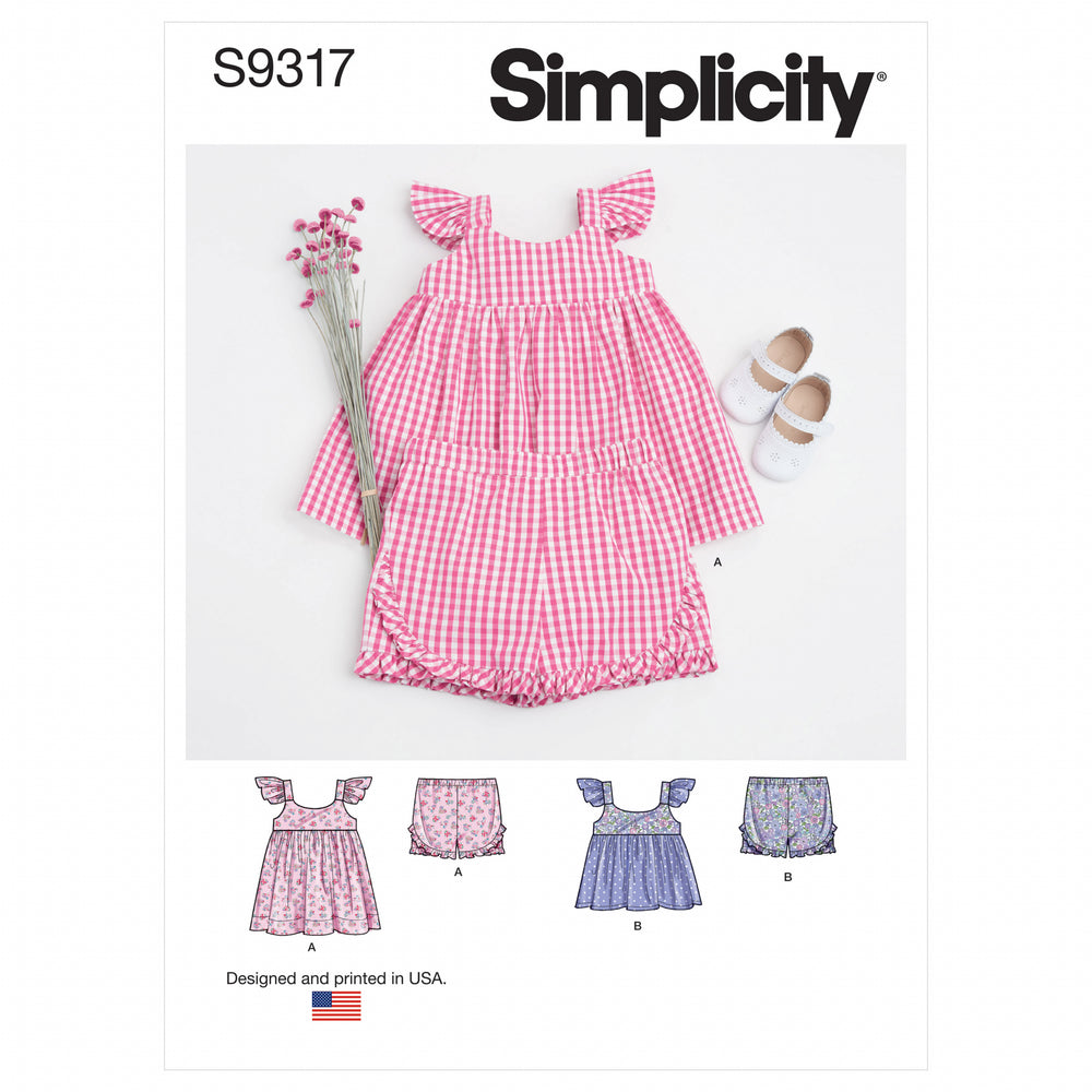 Simplicity Dress, Top and Shorts S9317