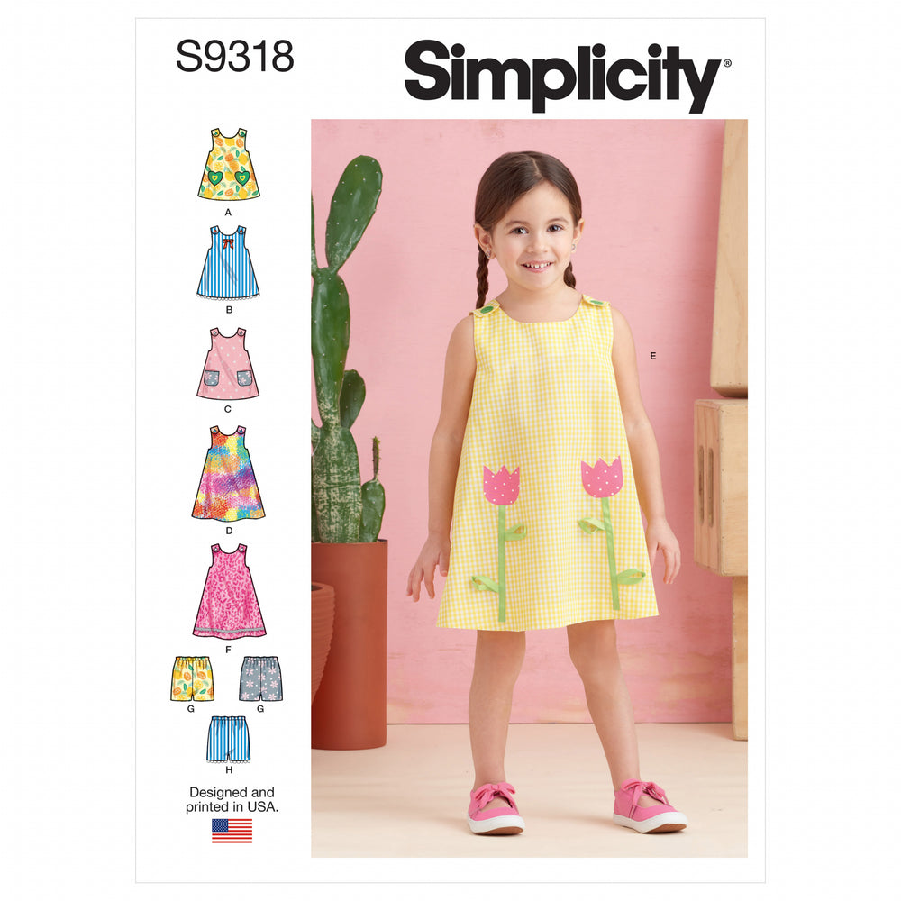 Simplicity Dress, Top and Shorts S9318