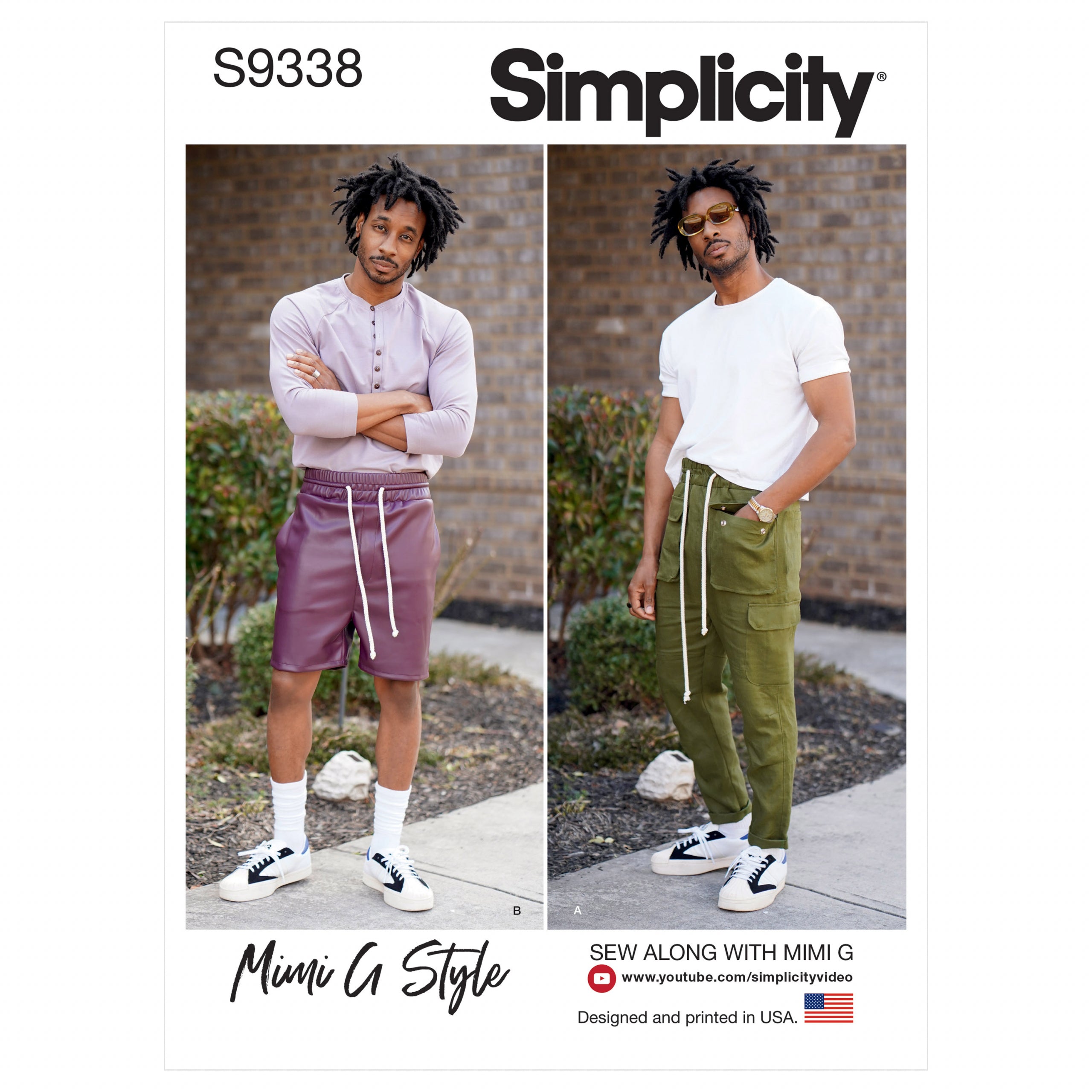 Simplicity Men's Trousers and Shorts S9338