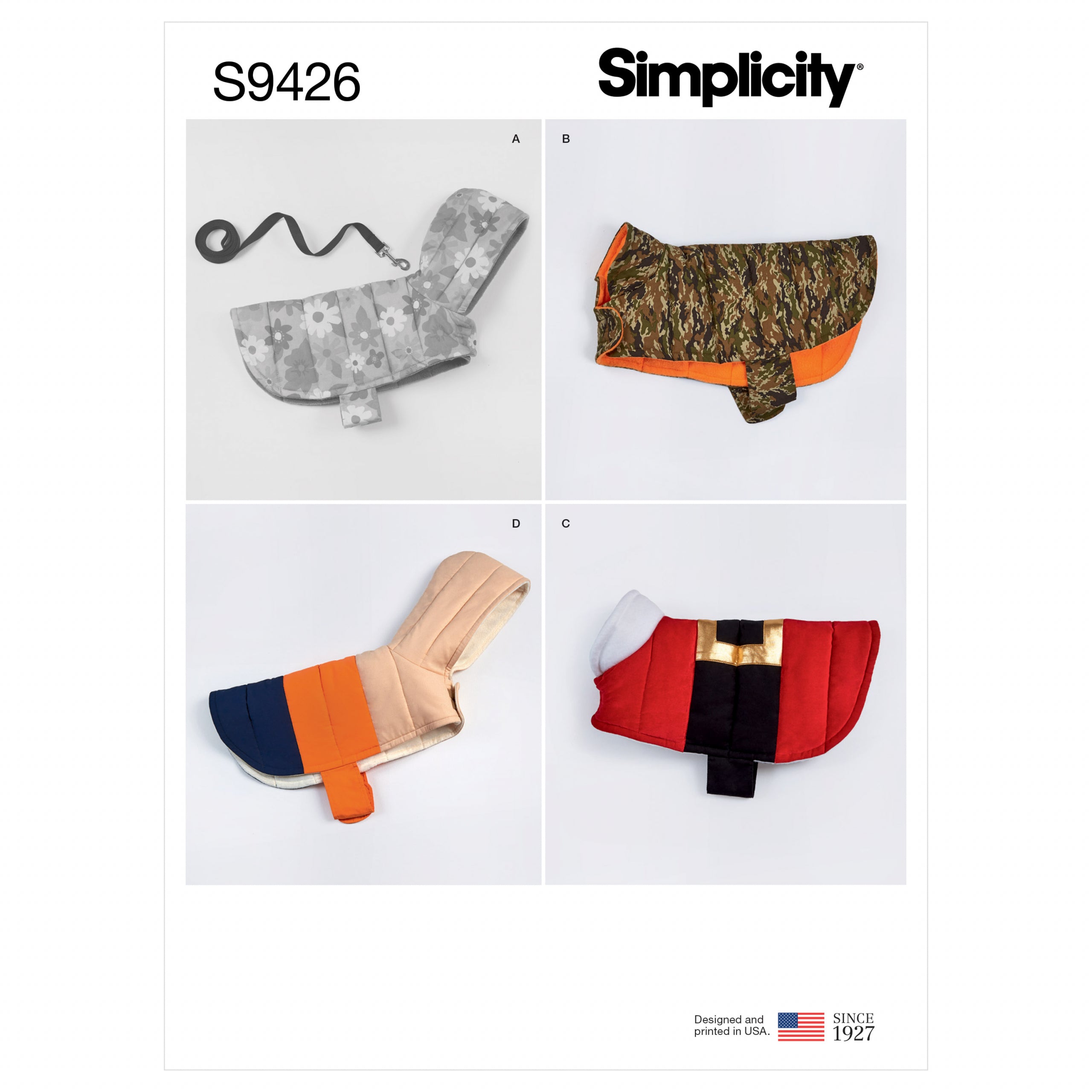 Simplicity Dog Coats S9426