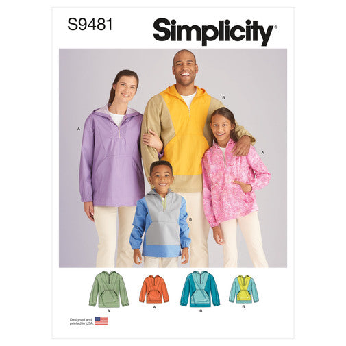 Simplicity Unisex Hooded Tops S9481