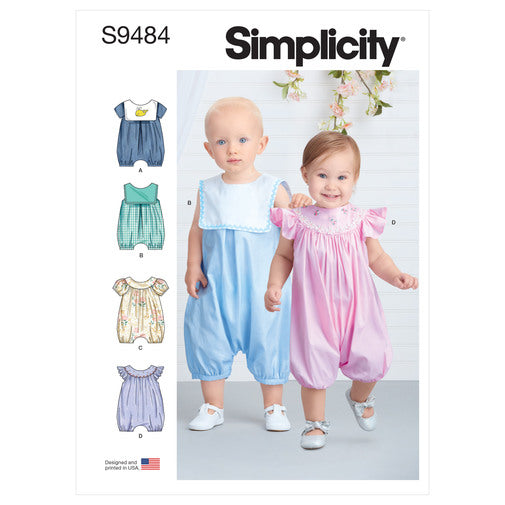 Simplicity Babies Rompers S9484