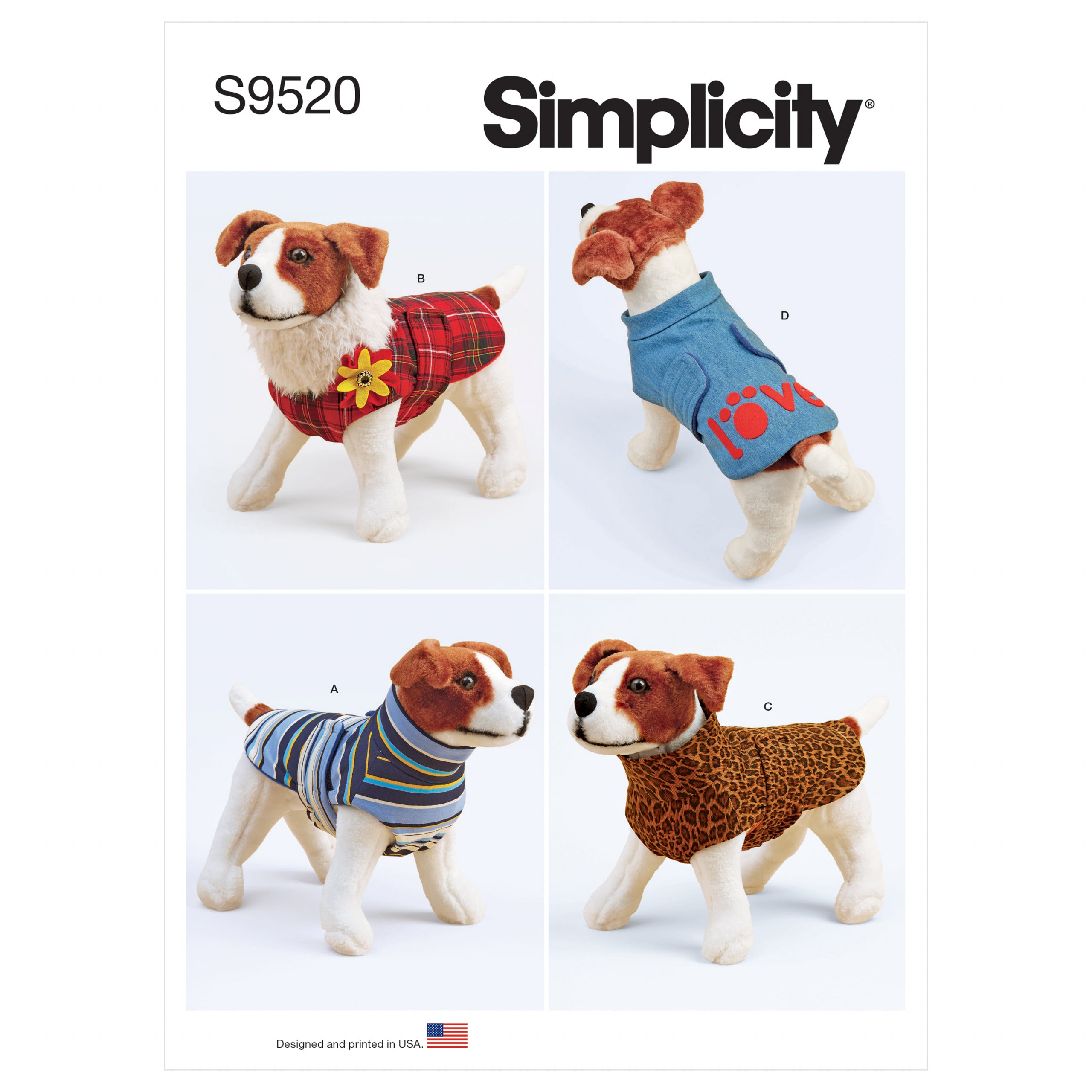 Simplicity Dog Coats S9520