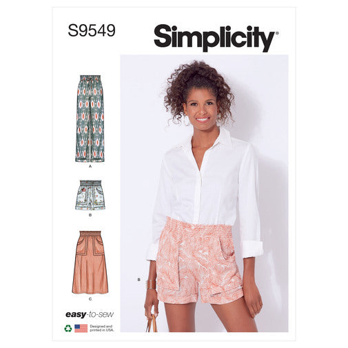 Simplicity Trousers, Shorts and Skirt S9549