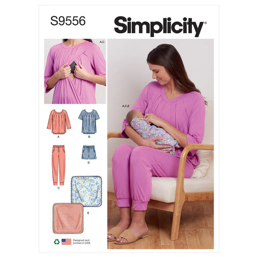 Simplicity Nursing Tops, Trousers/Shorts S9556