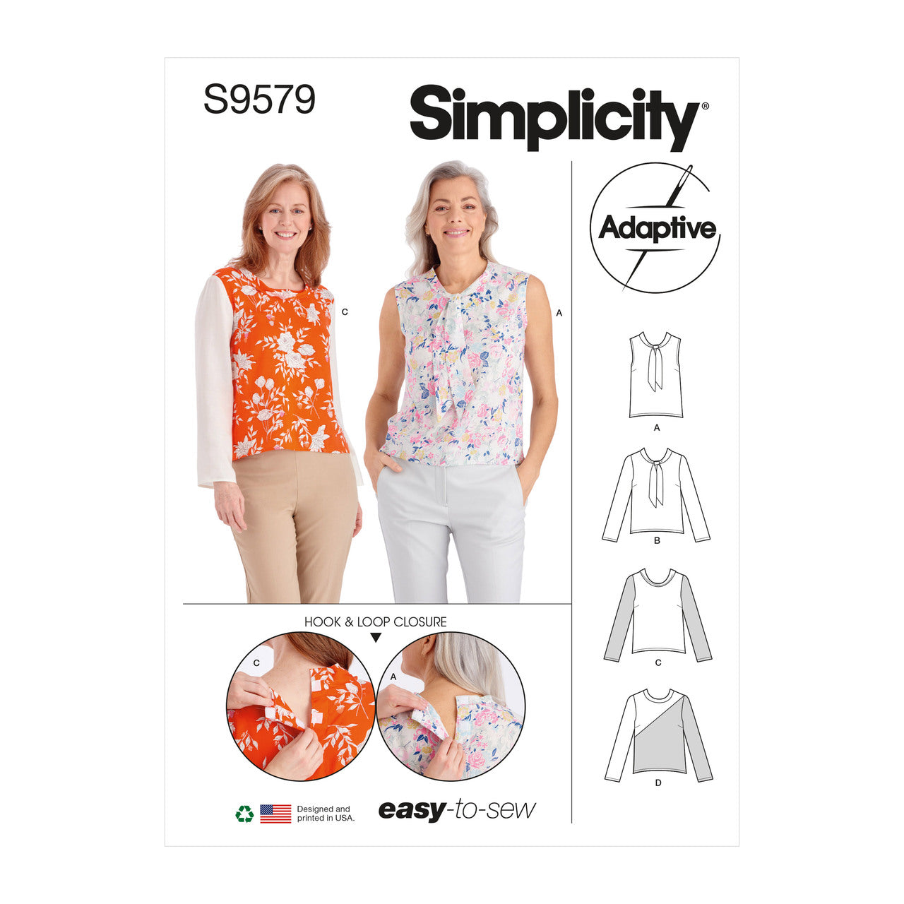 Simplicity Adaptive Tops S9579