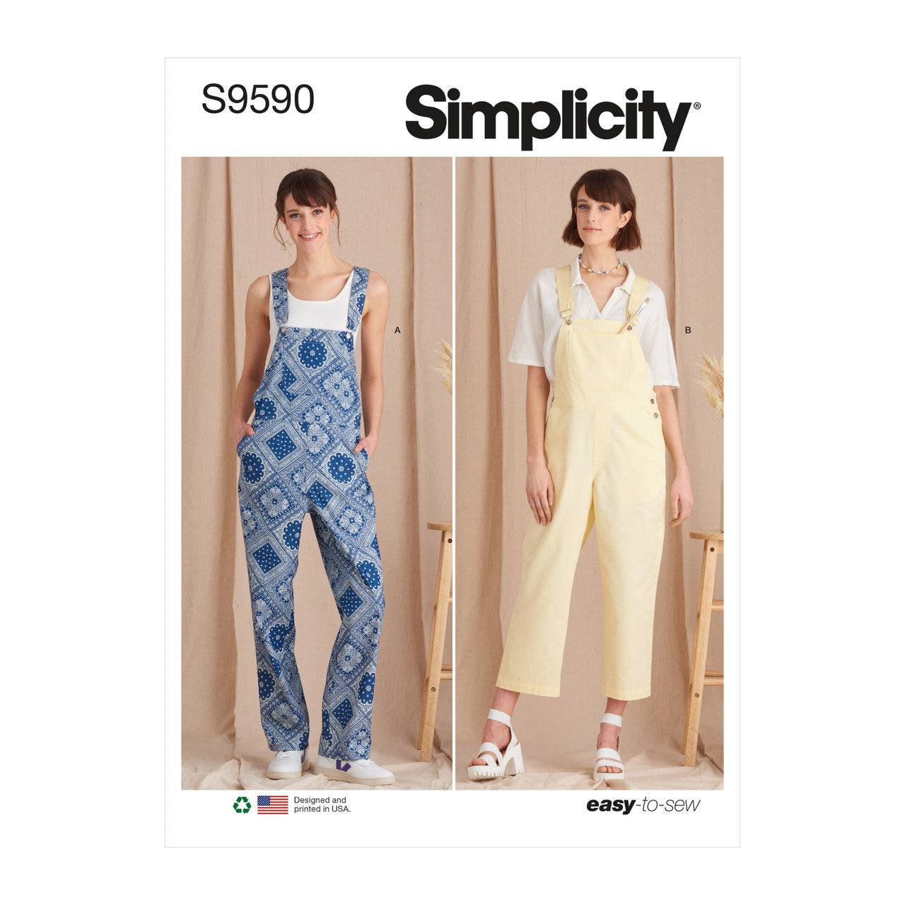 Simplicity Dungarees/Overalls S9590