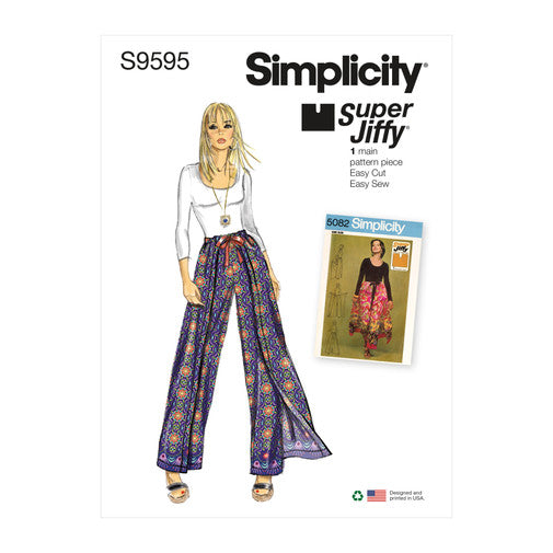 Simplicity Wrap and Tie Trouserskirt S9595