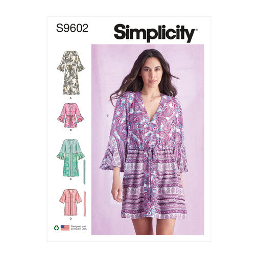 Simplicity Caftans and Wraps S9602