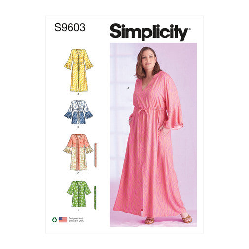 Simplicity Caftans and Wraps S9603