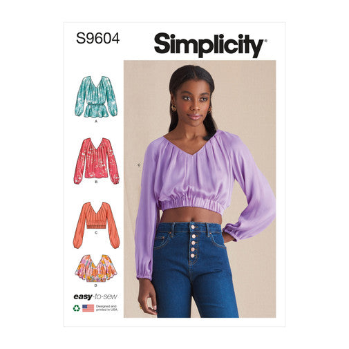 Simplicity Blouses S9604 – The Fold Line