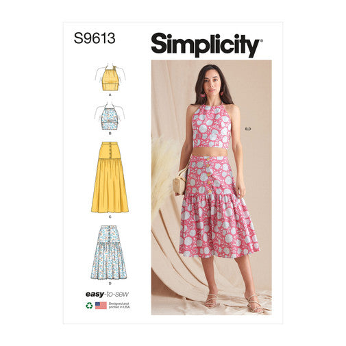 Simplicity Top and Skirt S9613